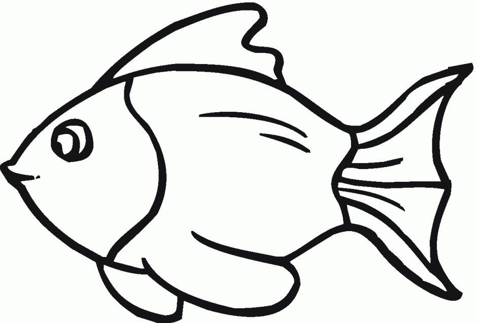 Cartoon Clipart Of A Black And White Hungry Goldfish Vector 166042 ...