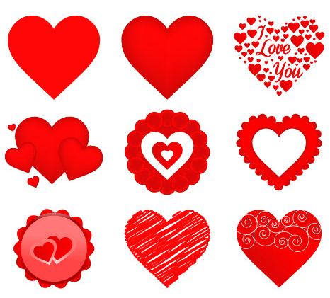 Free Vector Valentine Heart Icons | Icon2s | Download Free Web Icons
