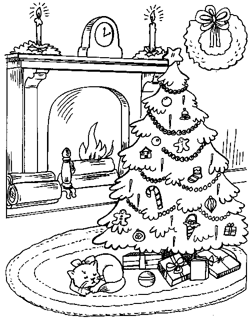 Grab Christmas Tree With Presents Drawing | imagebasket.net