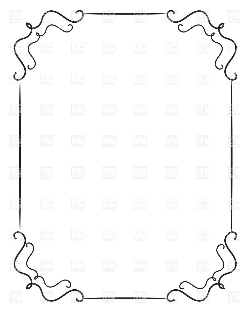 Simple Black Frame Clipart