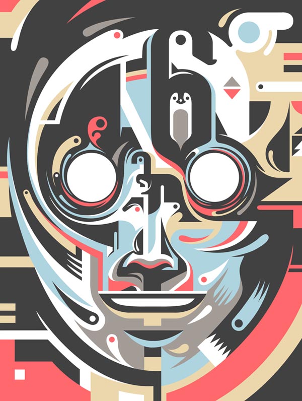 Mask - Vector Graphic A graphic artwork by Pavel... |