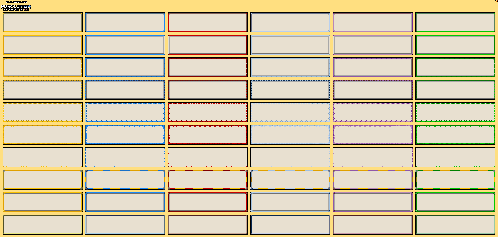 DS - Dinosaur King - Text Boxes - The Spriters Resource