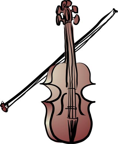 Violin Cartoon Clipart