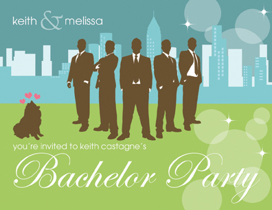 Bachelor Party Invitations | Castagne Graphics