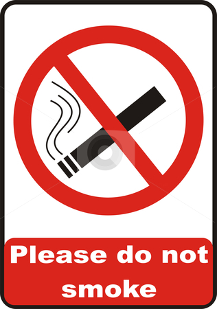 No Smoking Sign stock vector