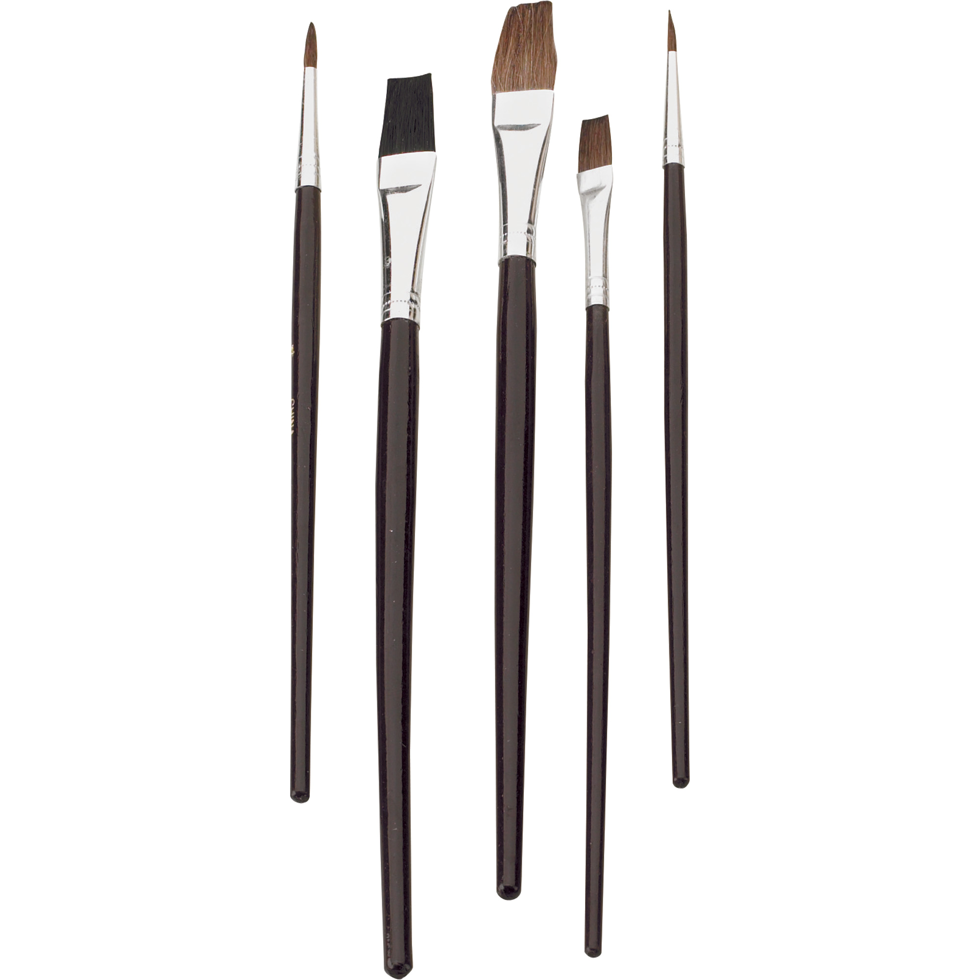 Paint Brush With Palette Flat Design Style Stock Vector Icon ...