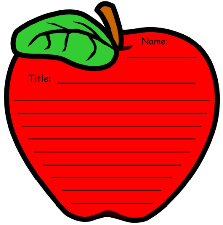 Unique Apple Writing Templates: Fun Back to School Printable ...