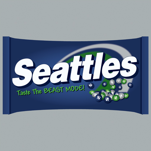 SEATTLE SEAHAWKS SKITTLES T SHIRT - Marshawn Lynch Gets Beast Mode ...