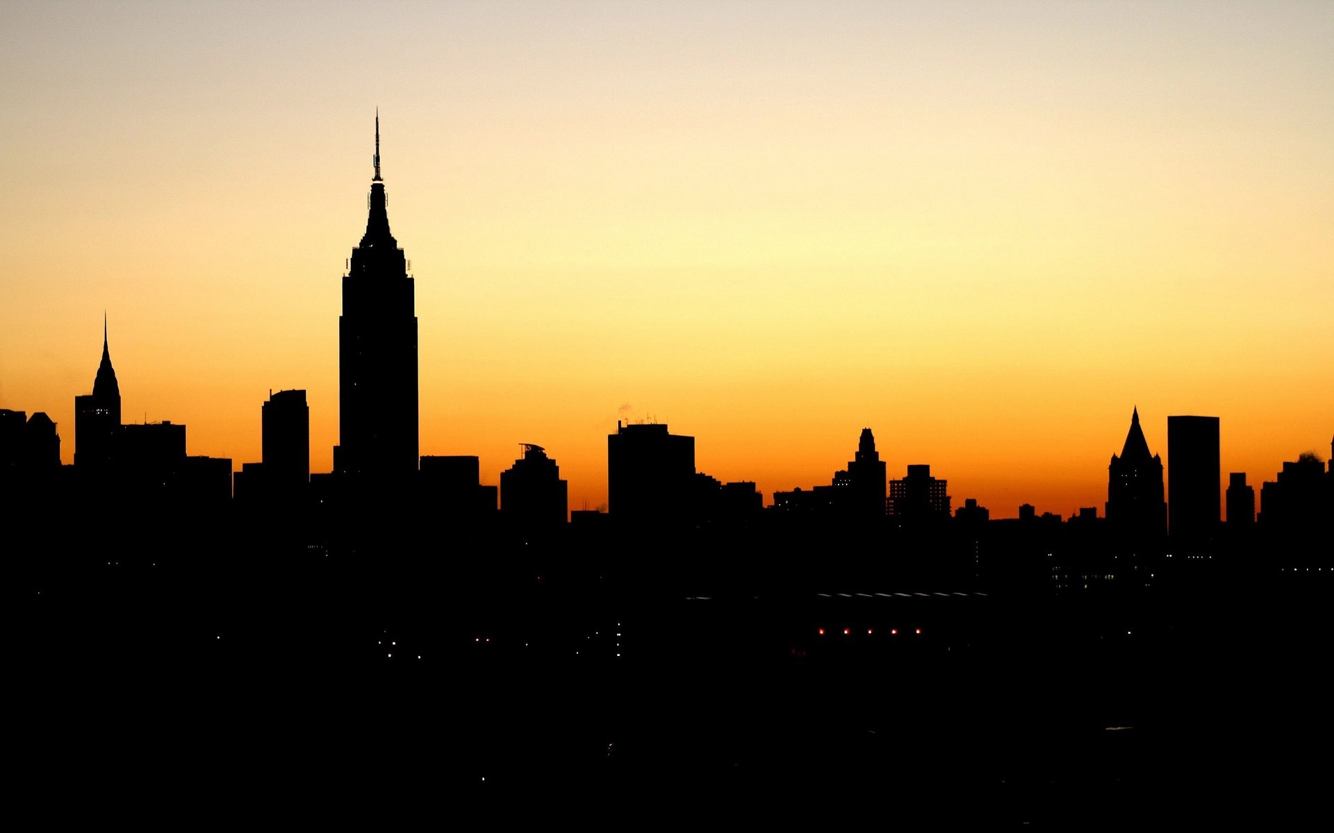 Nyc Skyline Silhouette Best Skyline City Silhouette Hd Wallpapers ...