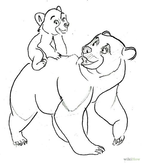 How to Draw Characters from Brother Bear: 8 Steps (with Pictures)