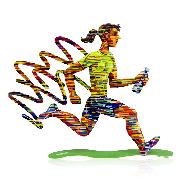 David Gerstein Jogging Woman Sculpture