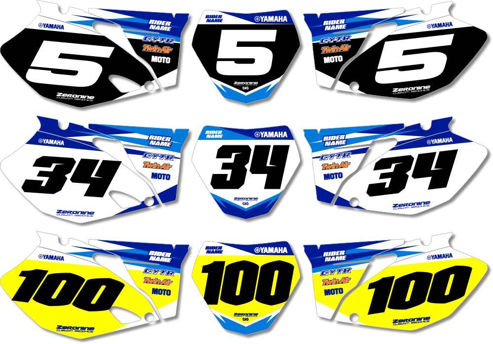 Yamaha Custom Printed Motocross Backgrounds - Factory Pro Series