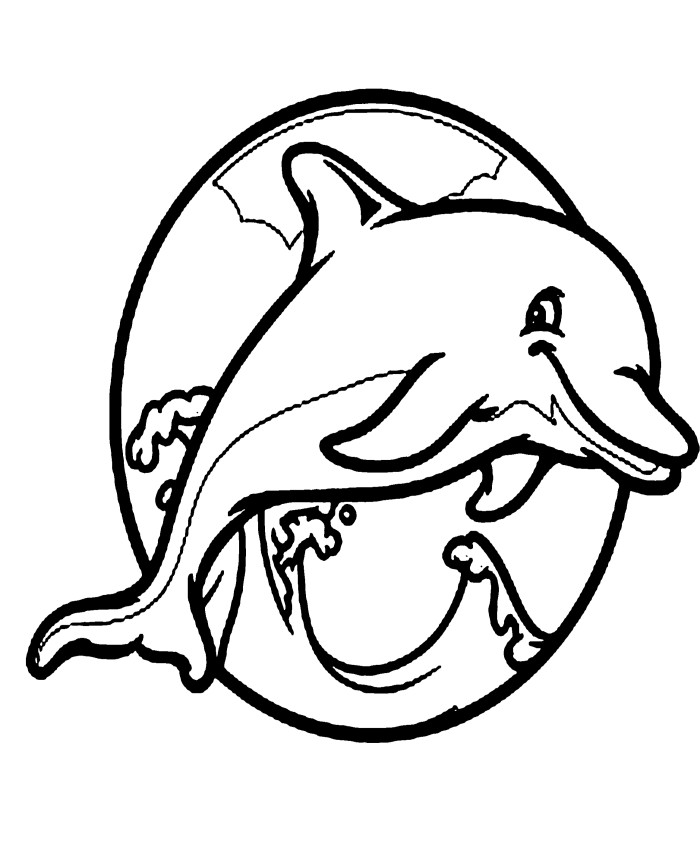 Dolphin The Fish Very Cute And Cool Coloring Pages - Dolphin ...