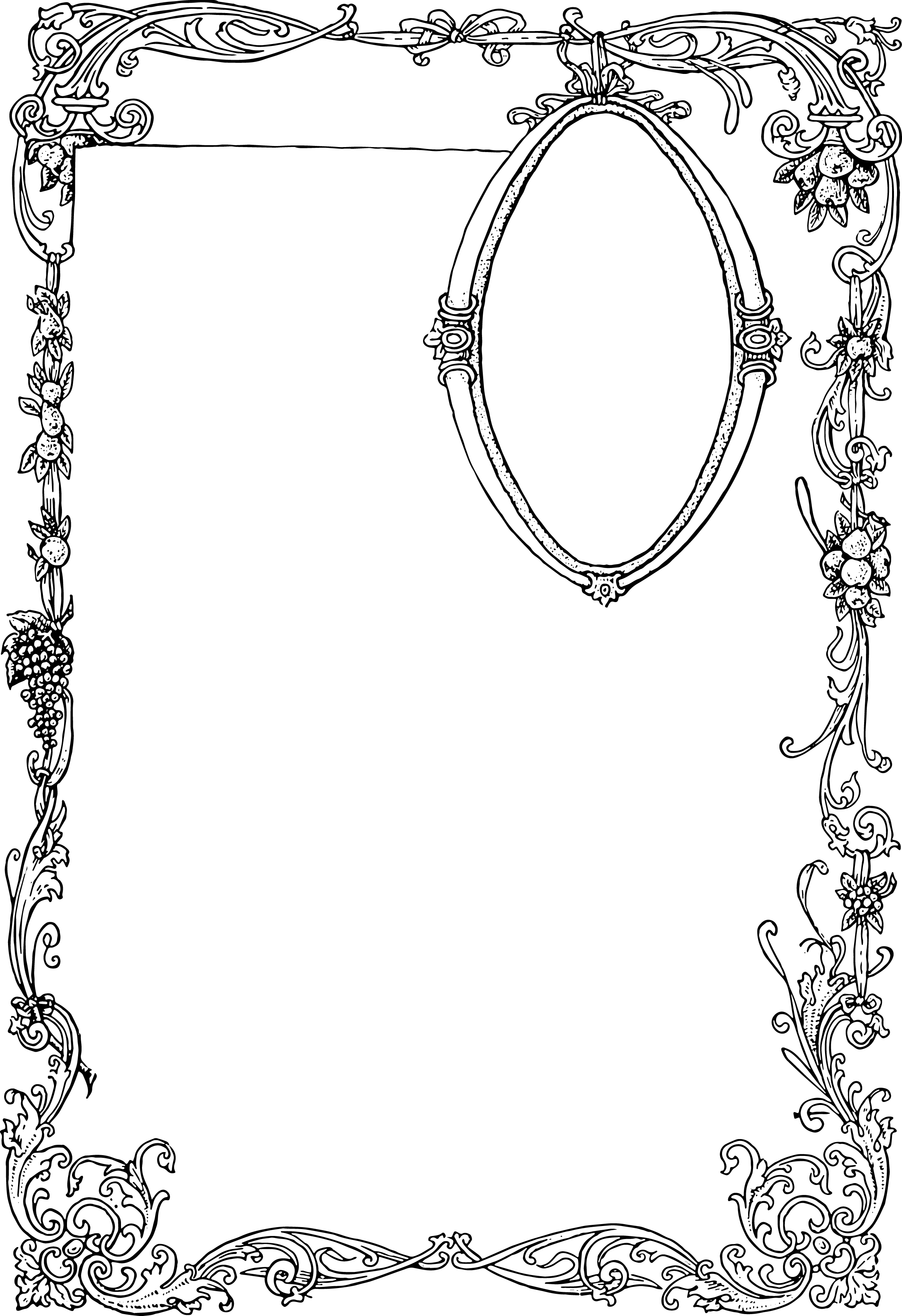 Stunning Free Vector Art - Ornate Border and Frame | Oh So Nifty ...