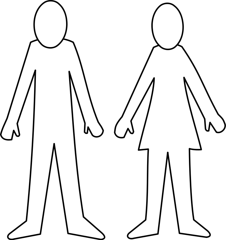 Homme Et Femme / Man And Woman Clip Art Download
