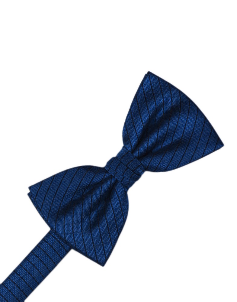 Royal Blue Diamond Grid Pattern Formal Bow Tie | Palermo Fabric ...