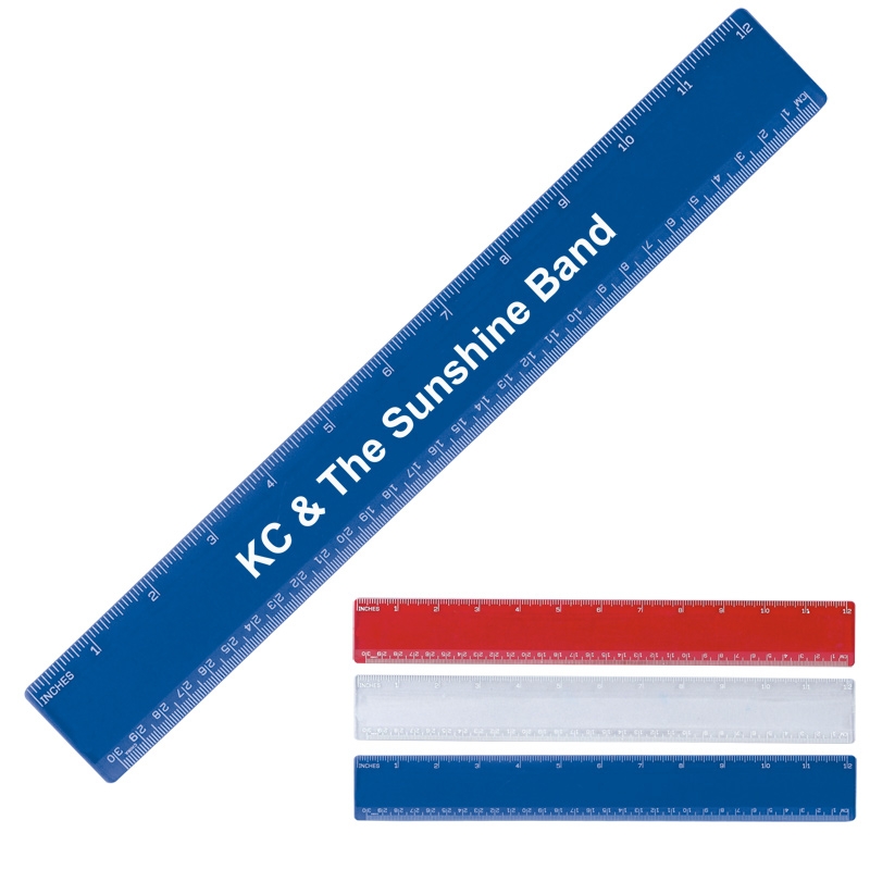 Promotional 12 Plastic Ruler | Advertising Rulers | Customized Rulers