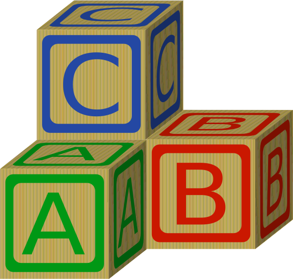 Abc Blocks Clipart Black And White | Clipart Panda - Free Clipart ...