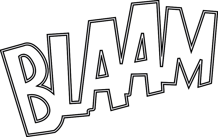 BLAAM Outlined large 900pixel clipart, BLAAM Outlined design ...