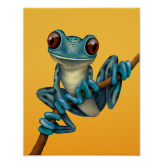Cute Tree Frog Posters, Cute Tree Frog Prints, Art Prints, Poster ...