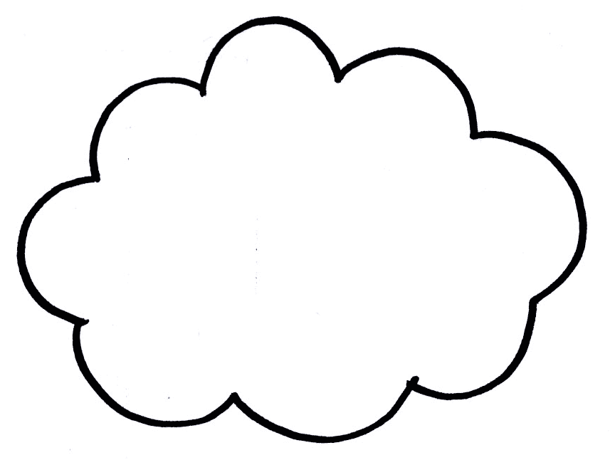 Cloud Coloring Page - AZ Coloring Pages