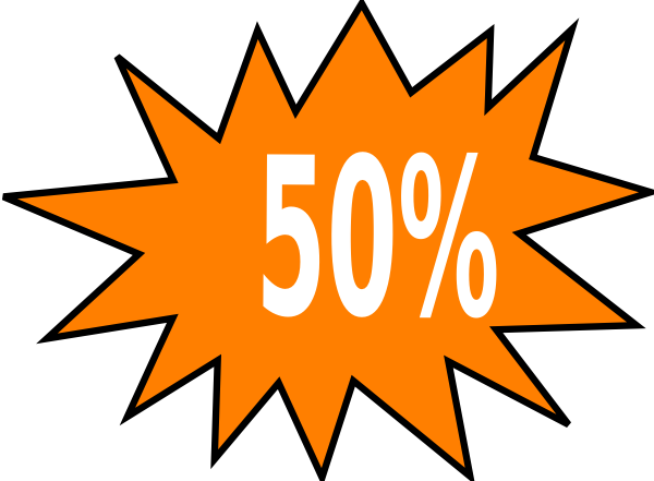 50% Off clip art - vector clip art online, royalty free & public ...
