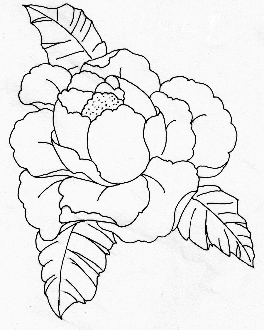 Rose Lineart by deyja-morte on DeviantArt