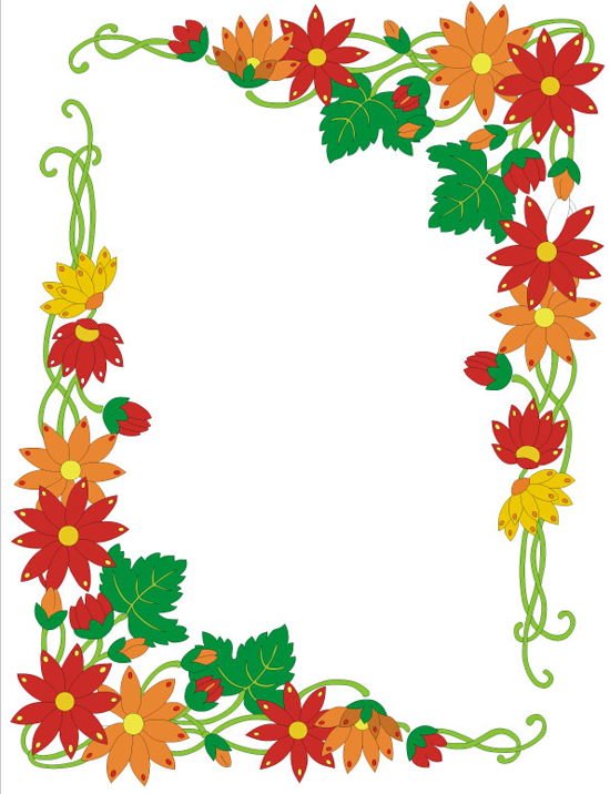 Vector Art: Art Noveau Floral Frame