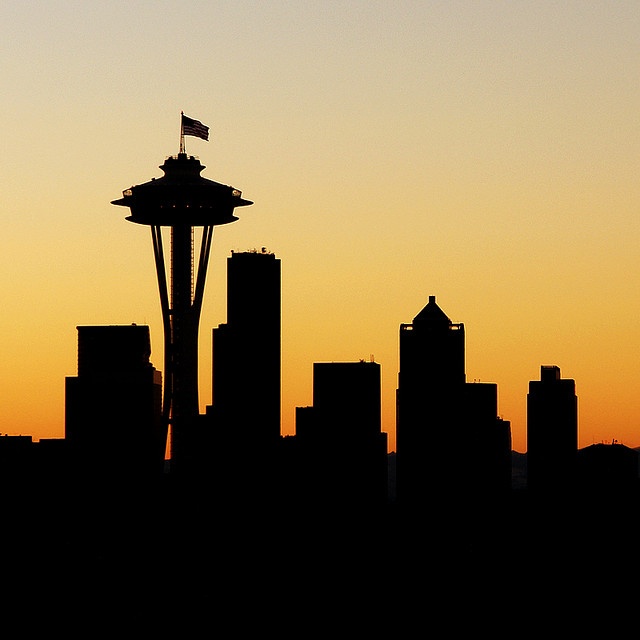 seattle skyline silhouette - Google Search | Ideas for my wall ...