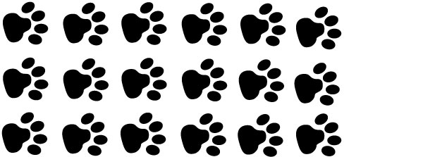 Custom Set - PAW PRINT DOG Vinyl Decals [PP23008] - $5.50 ...