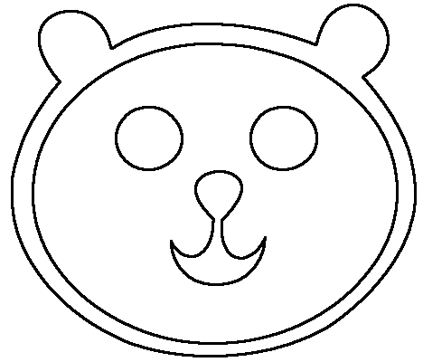 Black Bear Head Clip Art - Cliparts.co