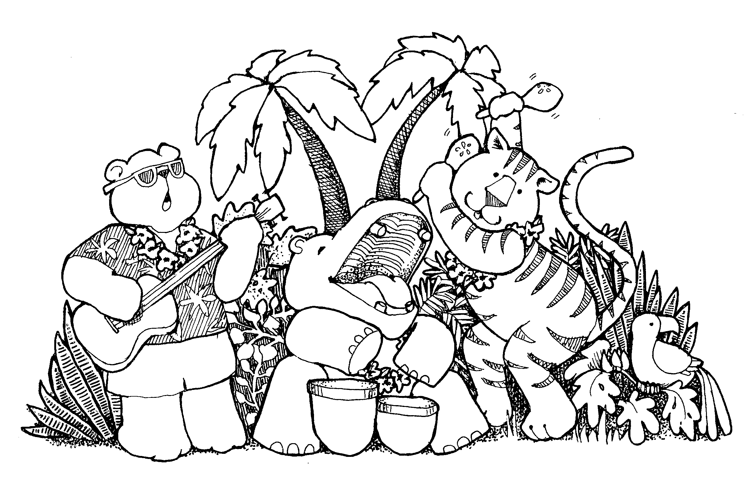 Hawaiian Clipart Black And White - Gallery