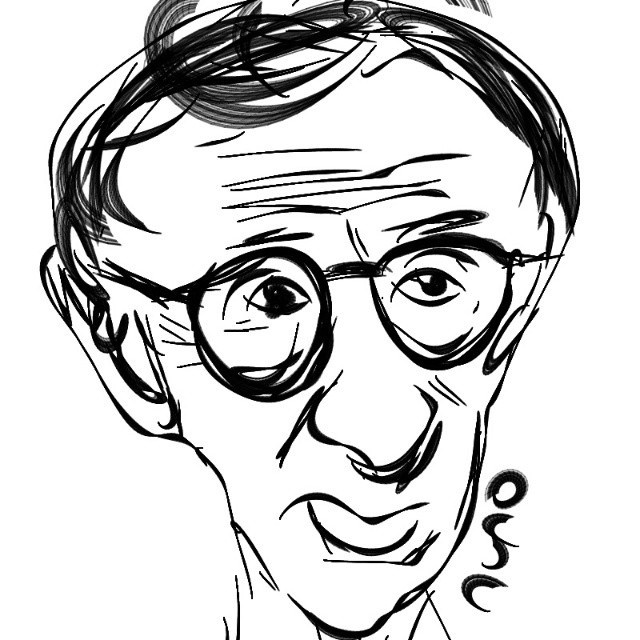 Woody Allen #cartoon #sketch #sketching #paint #painting #art ...