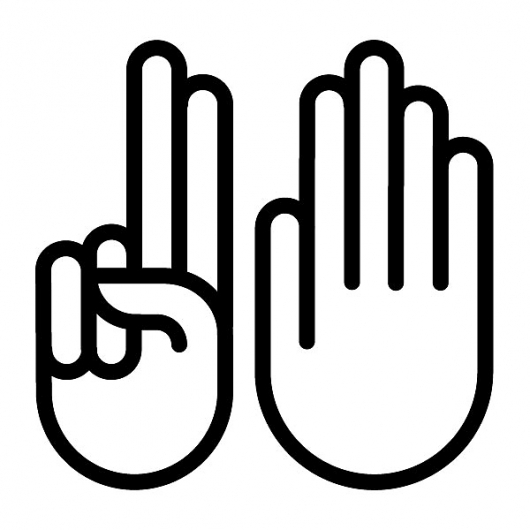 Number Seven 7 Hand Symbol: Free Graphics, Pictograms, icons ...
