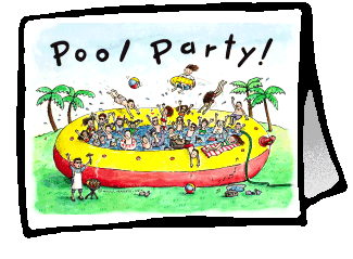 Pool Party Invitations & Pool Party Shirts!