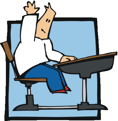 Pix For > Student Raising Hand In Class Clipart