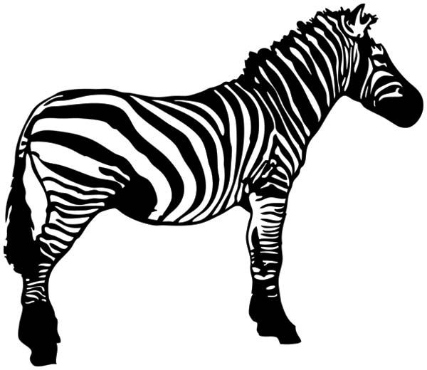 Zebra Free Vector Clip Art Free Vector | Clip art | Pinterest