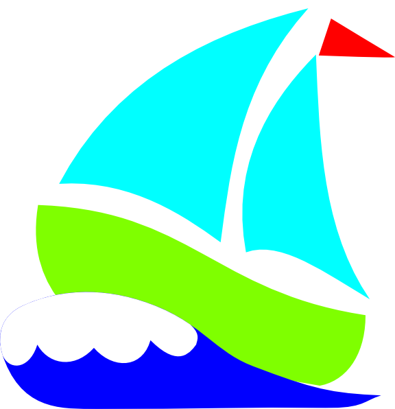 Green Sailboat clip art - vector clip art online, royalty free ...
