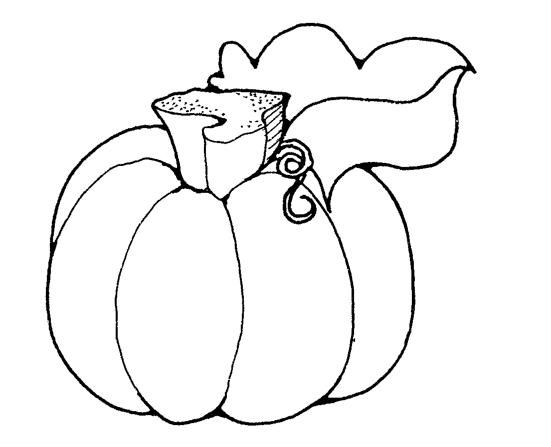 Pumpkin Line Drawing - ClipArt Best