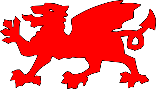 Welsh Dragon Red clip art - vector clip art online, royalty free ...