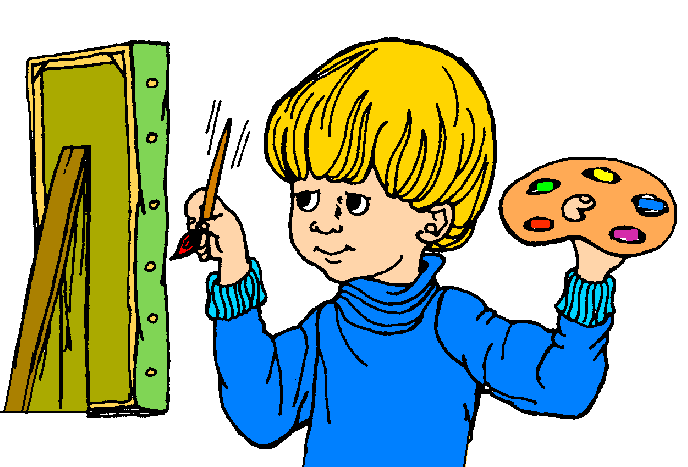 Pix For > Kids Painting Clipart