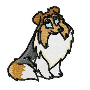 Shetland Sheep Dog - $20.00 : SharSations Embroidery, Your ...