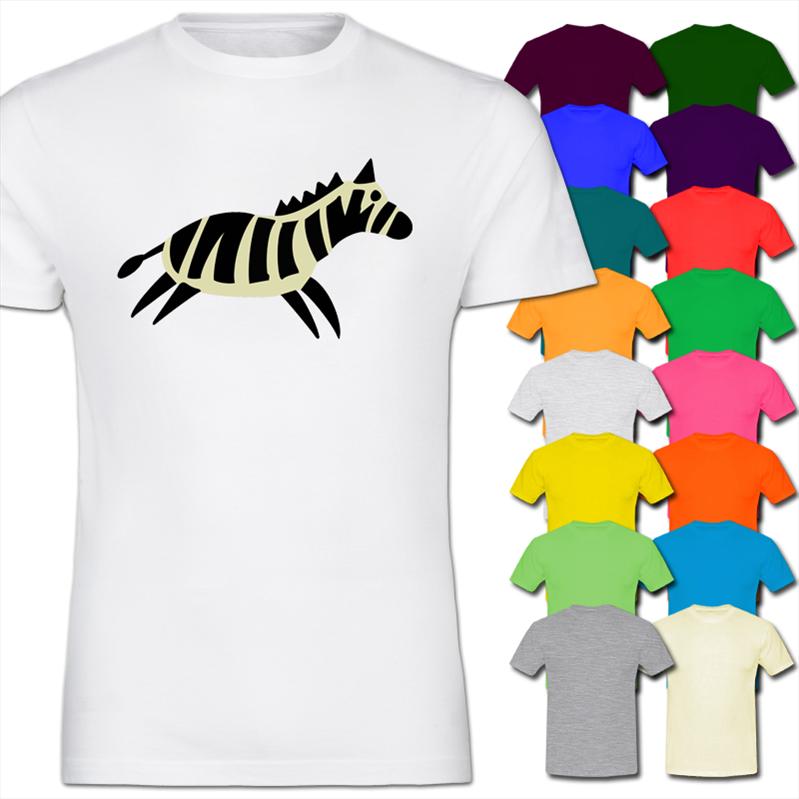 Running Striped Zebra Cartoon Kids Boy Girl T Shirt | eBay