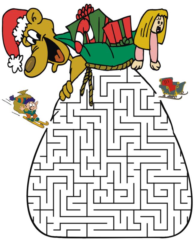 Christmas activities for kids - 15 free printable games and puzzles