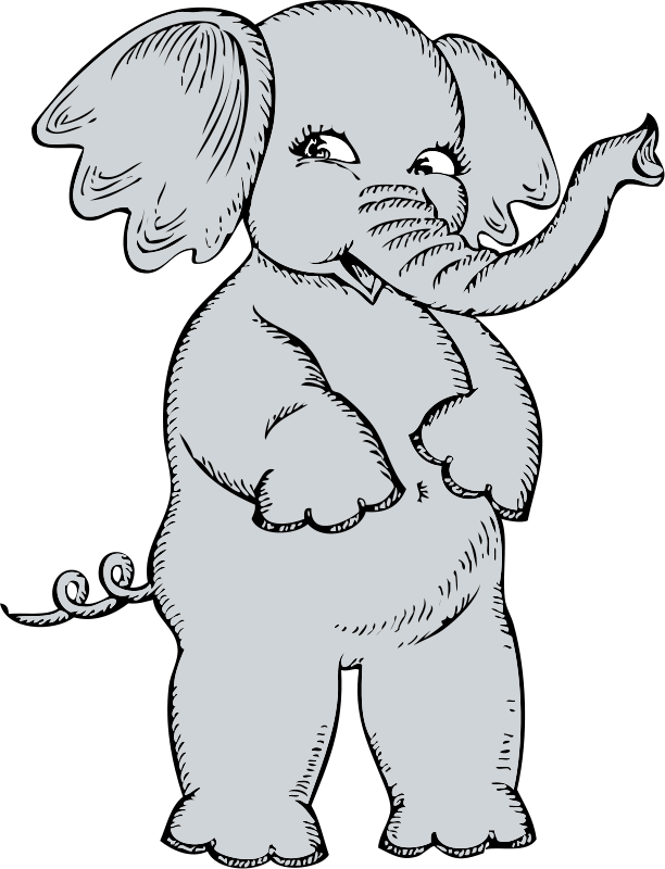 Pix For > Gangster Elephant Cartoon