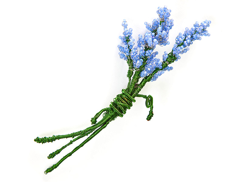 Lavender Beaded Pin - Waxing Kara