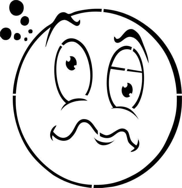 Luxury 35 of Confused Face Clipart Black And White