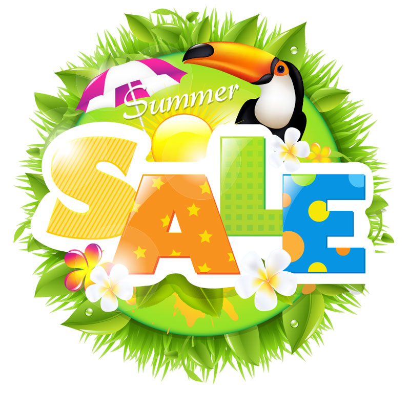Summer promotion sale vector-4 | Download Free Vector