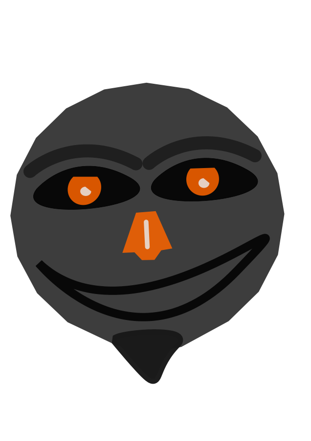 Orange smile SVG Vector file, vector clip art svg file