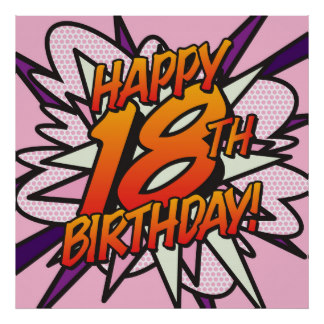 18th Birthday Posters, 18th Birthday Prints, Art Prints, & Poster ...